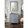 James Martin Vanities Copper Cove Encore 30in Single Vanity, Silver Gray w/ 3 CM Grey Expo Quartz Top 301-V30-SL-3GEX